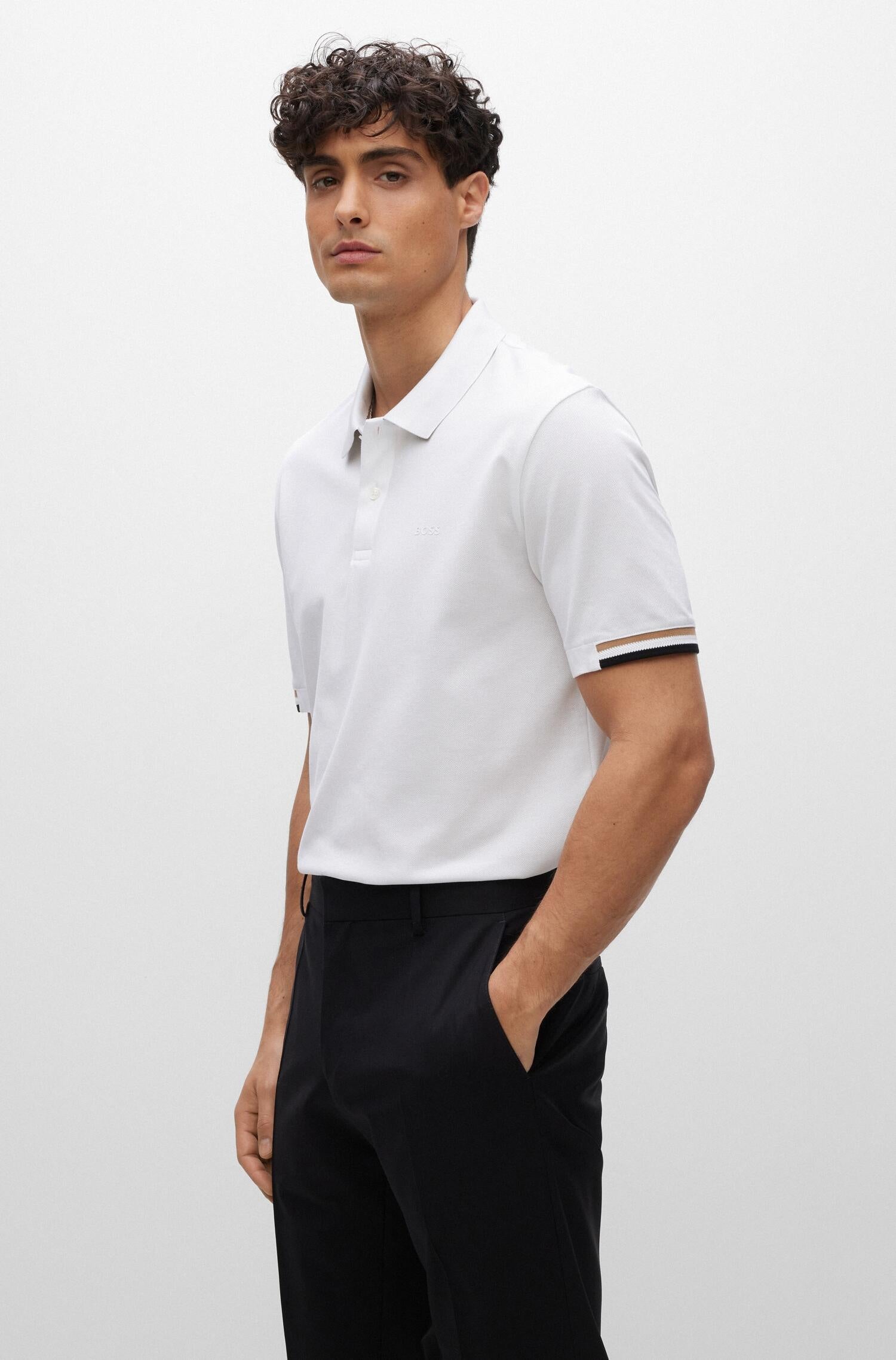 Poloshirt - 100-White - Weiß