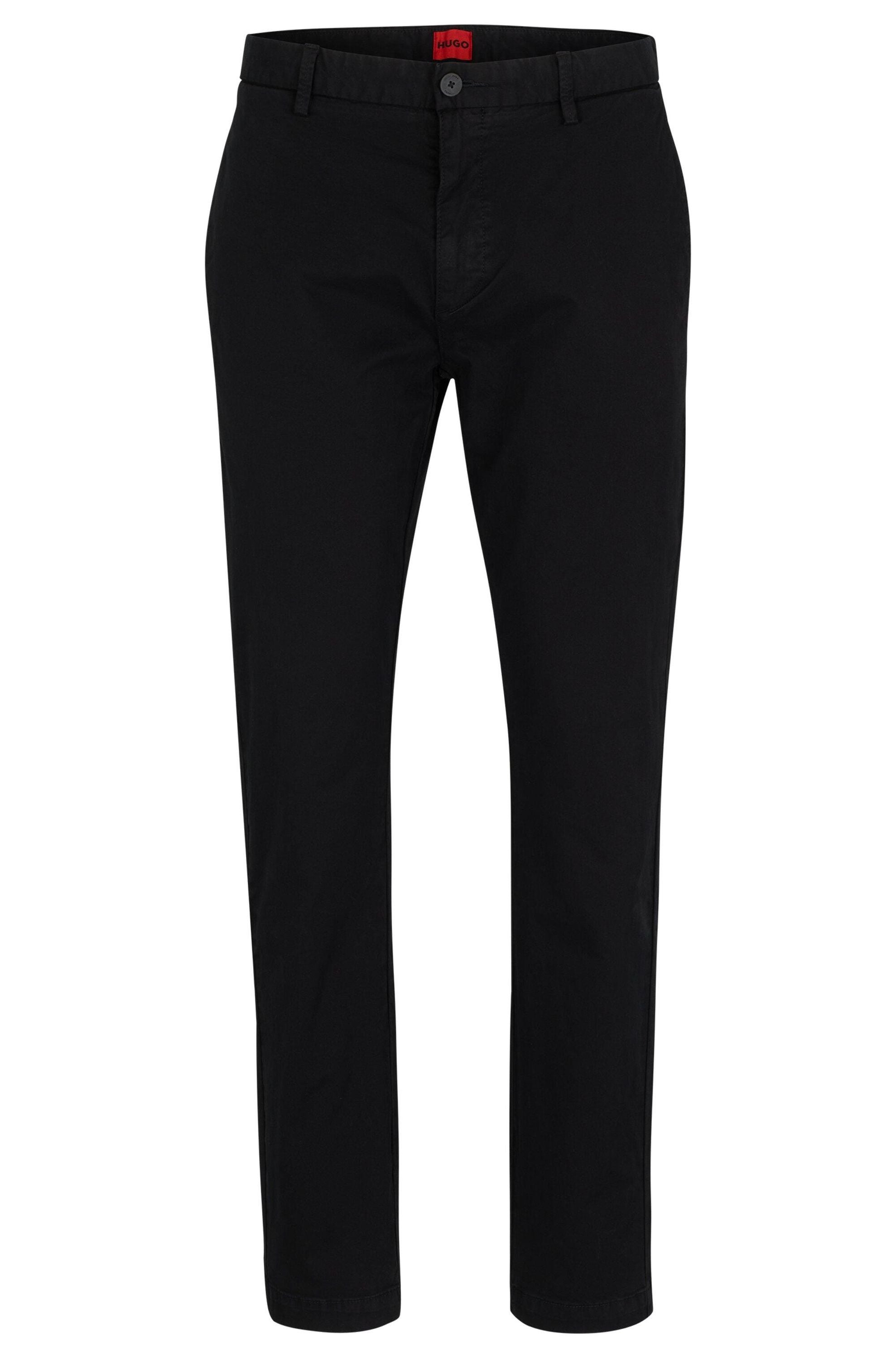 Chinohose Slim Fit - 001-Black - Schwarz