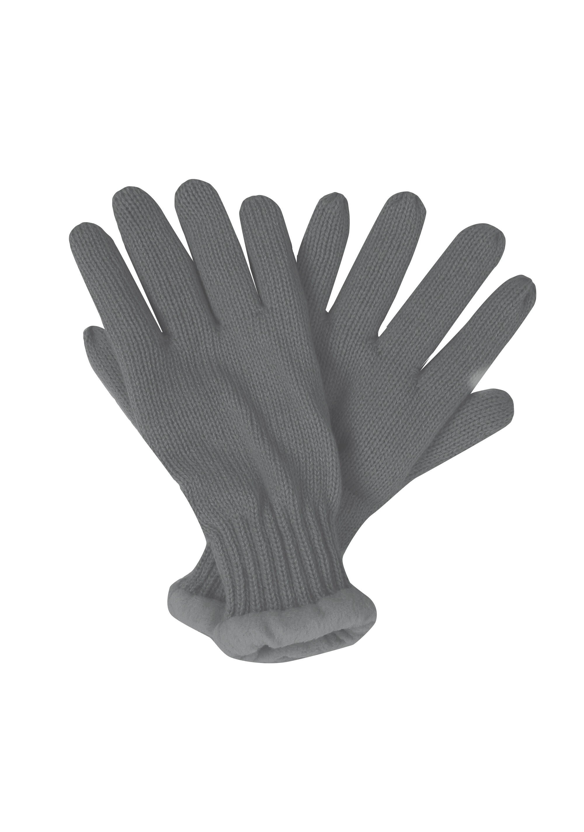 Fingerhandschuh Strick - 122 - Grau