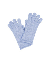 Melierte Strickhandschuhe - 350 - Blau