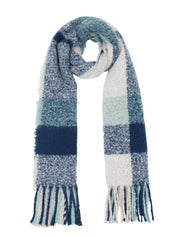 Schal aus Bouclé - 300-blau Variante - Blau