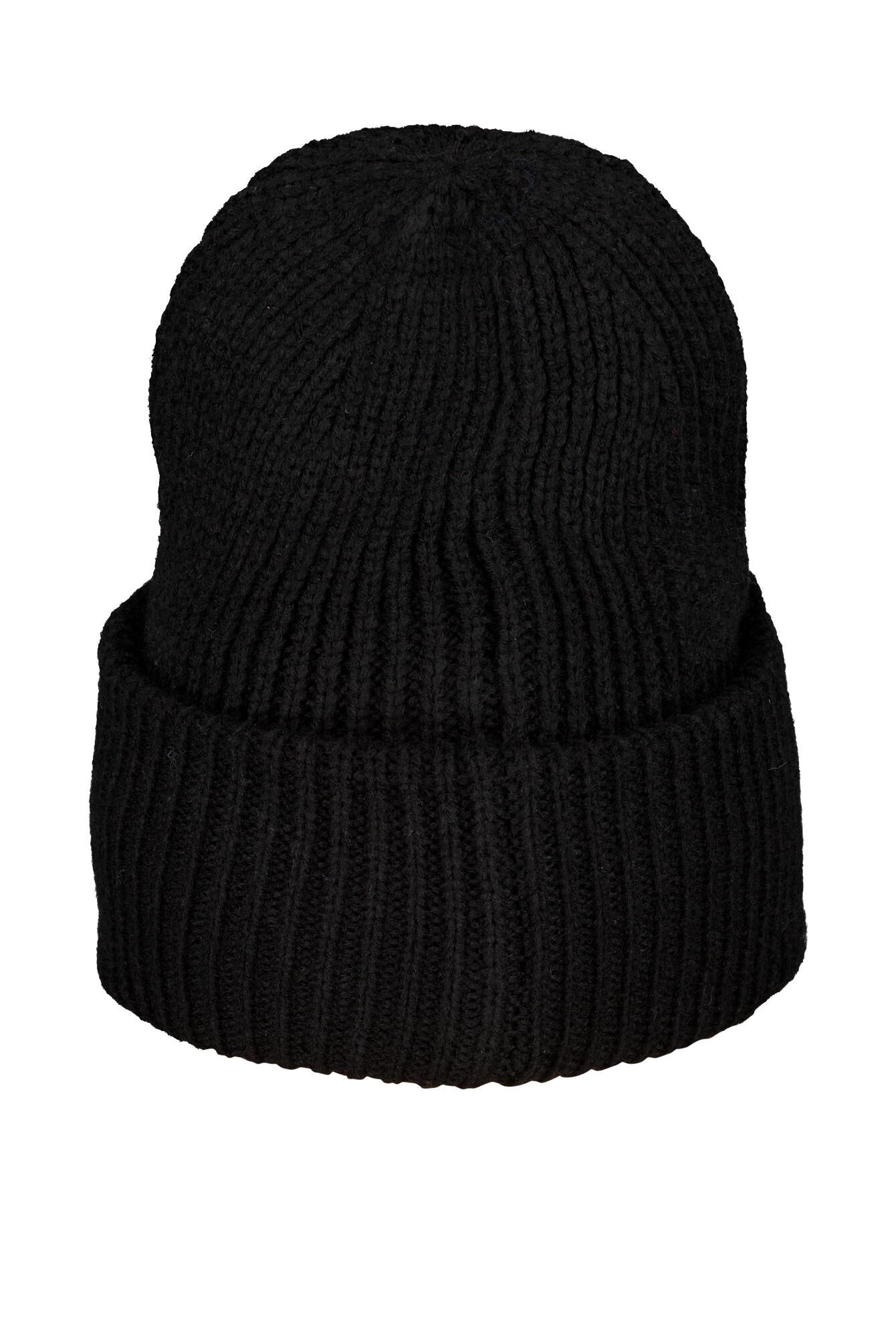 Strickmütze mit Stickerei - 101-schwarz - Schwarz