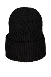 Strickmütze mit Stickerei - 101-schwarz - Schwarz
