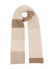 Strickschal gestreift - 200-braun/beige Variante - Braun