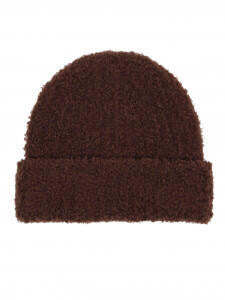 Strickmütze in Teddyoptik - 250 - Braun