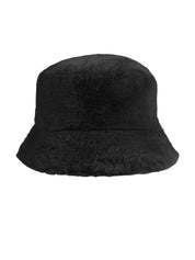 Fischerhut KEPPEL in Felloptik - 101-schwarz - Schwarz