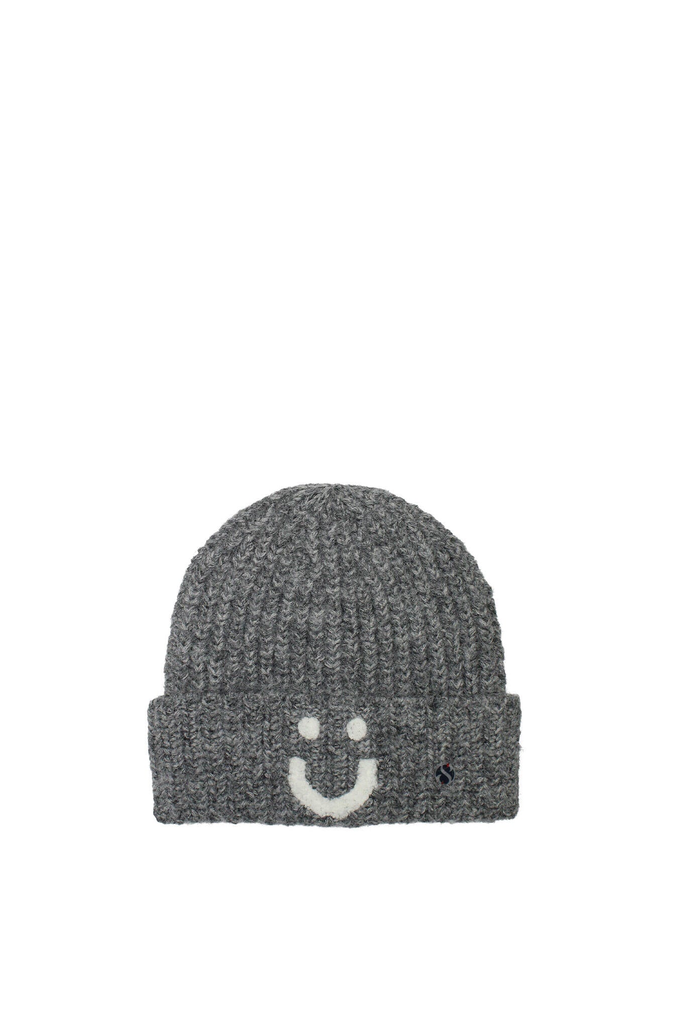 Strickmütze SMILE - 150-grau Variante - Grau