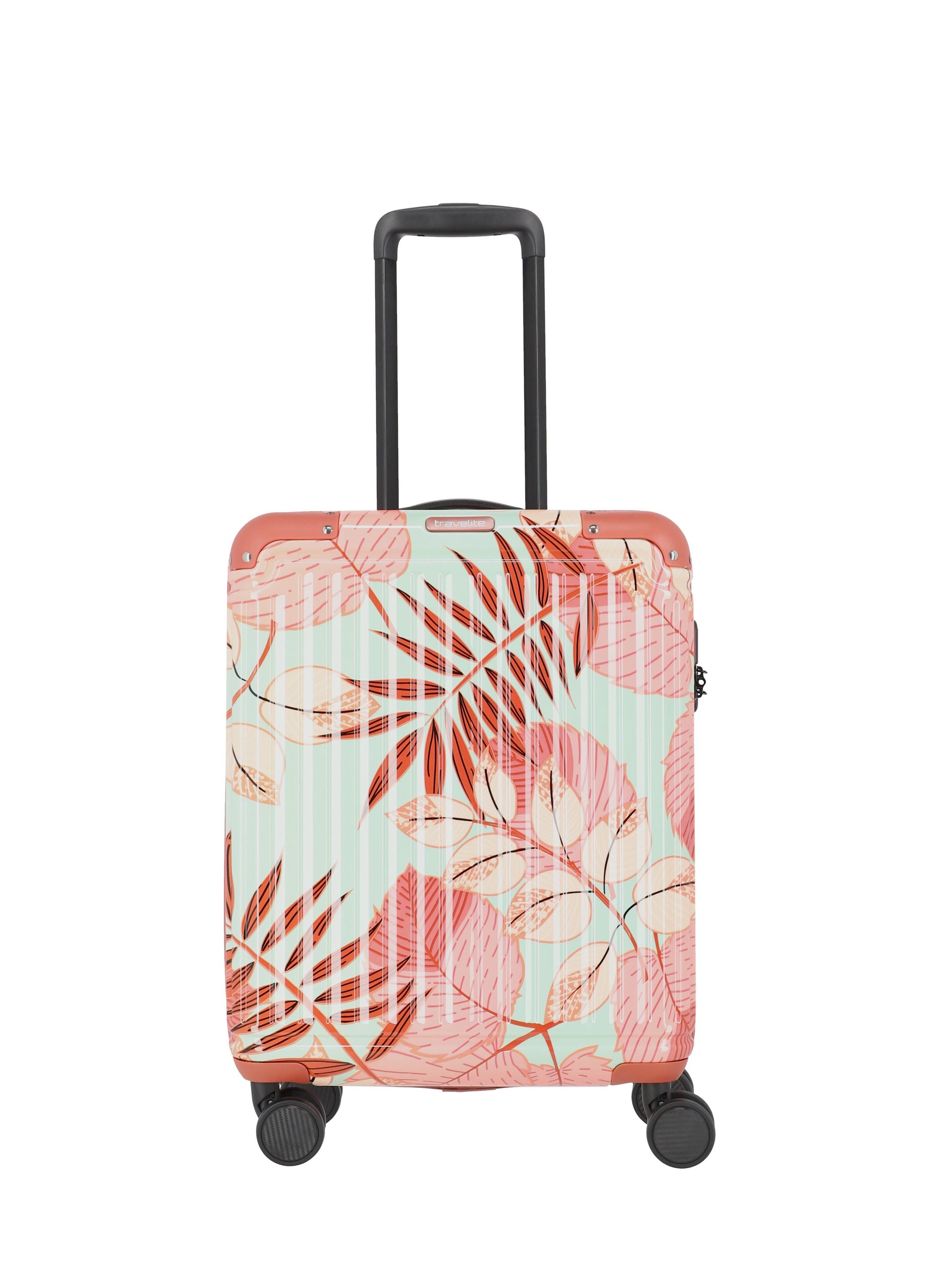 Reisekoffer  Trolley S - 81-Flower Print - Rosa