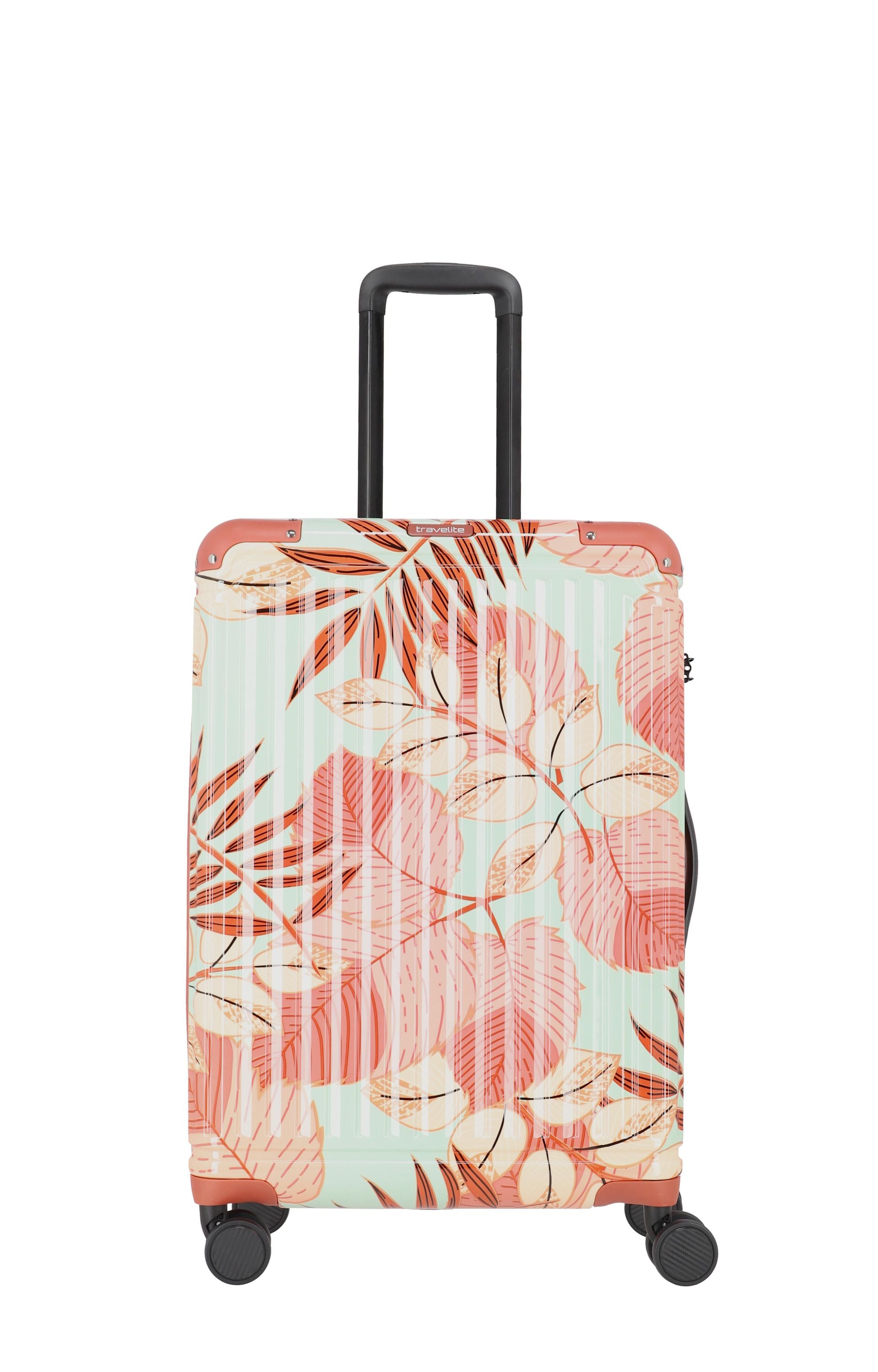 Trolley Reisekoffer CRUISE M - 81-Flower Print - Rosa