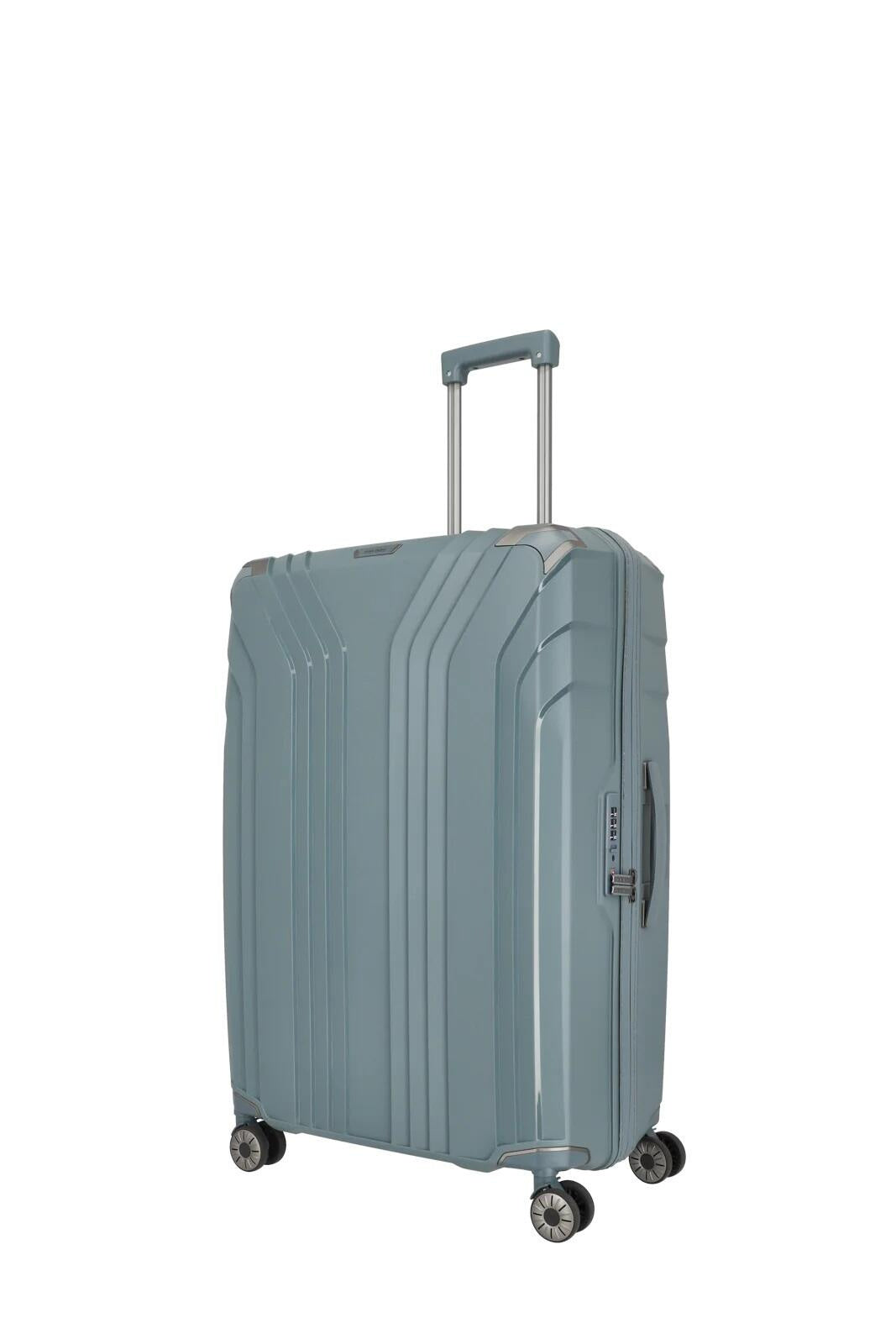 Trolley Reisekoffer ELVAA L - 26-Blaugrau - Blau