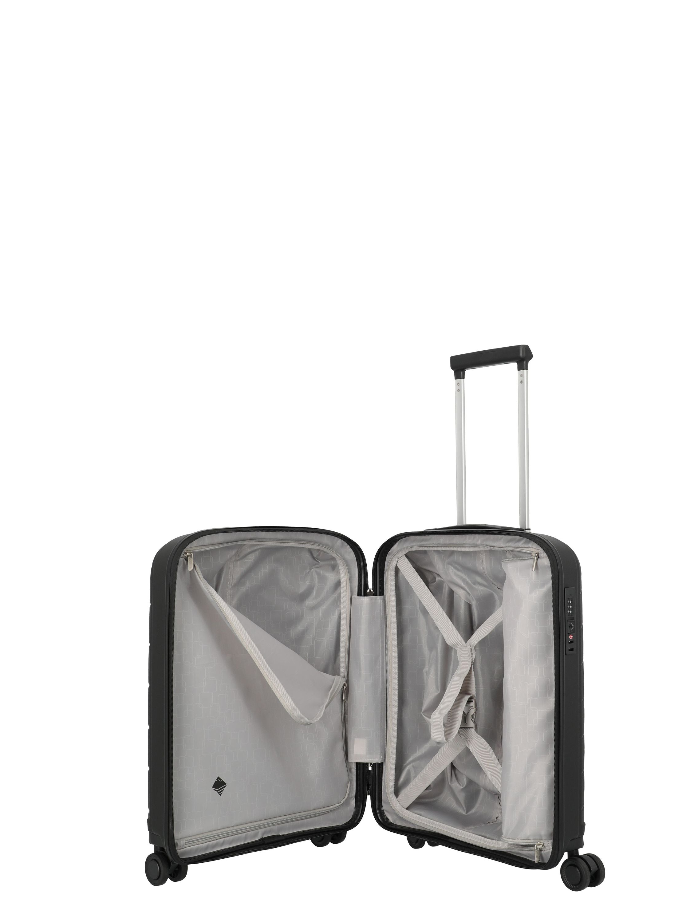 Reisekoffer Trolley BURANO S - 01-Black - Schwarz