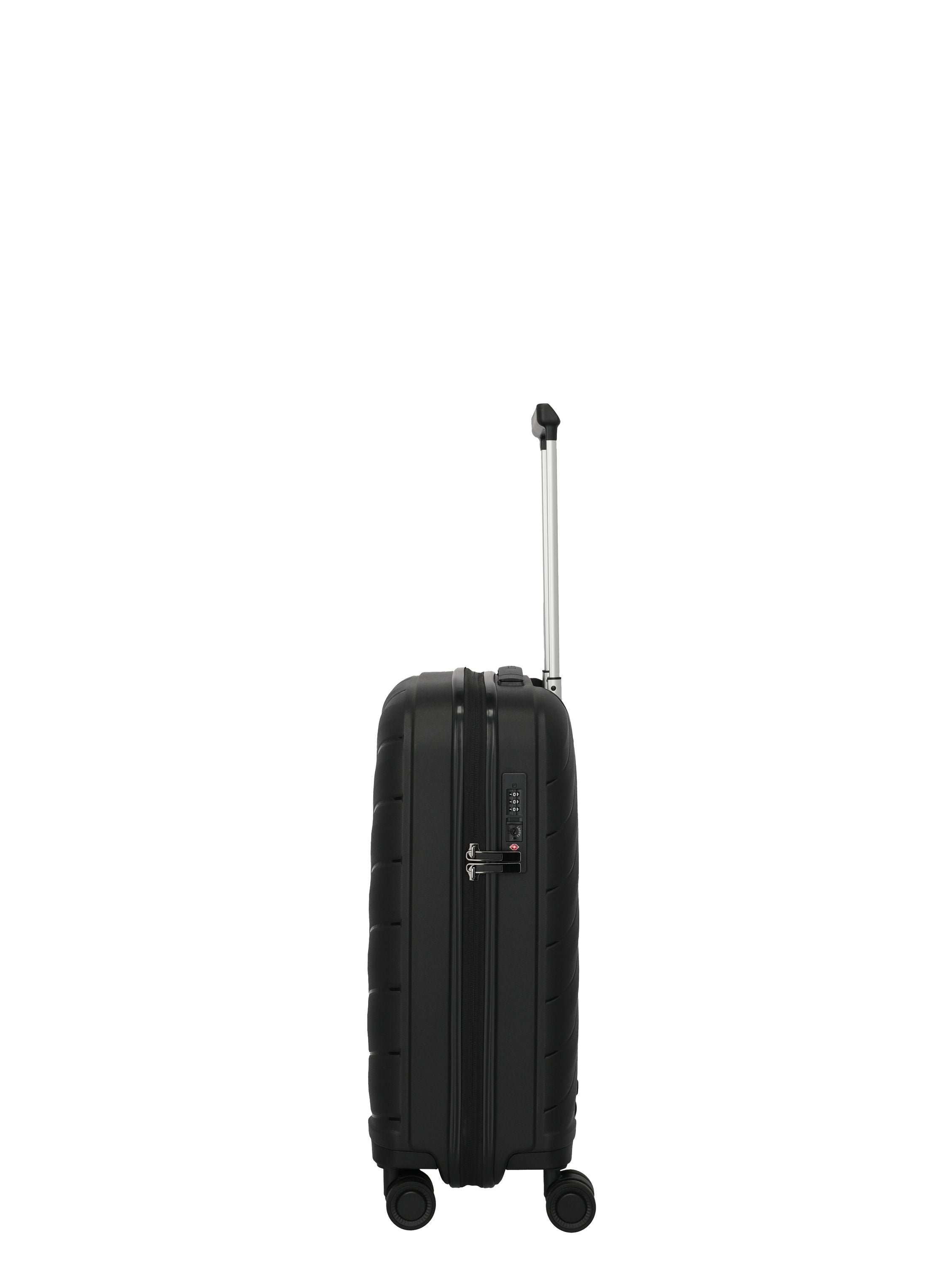 Reisekoffer Trolley BURANO S - 01-Black - Schwarz
