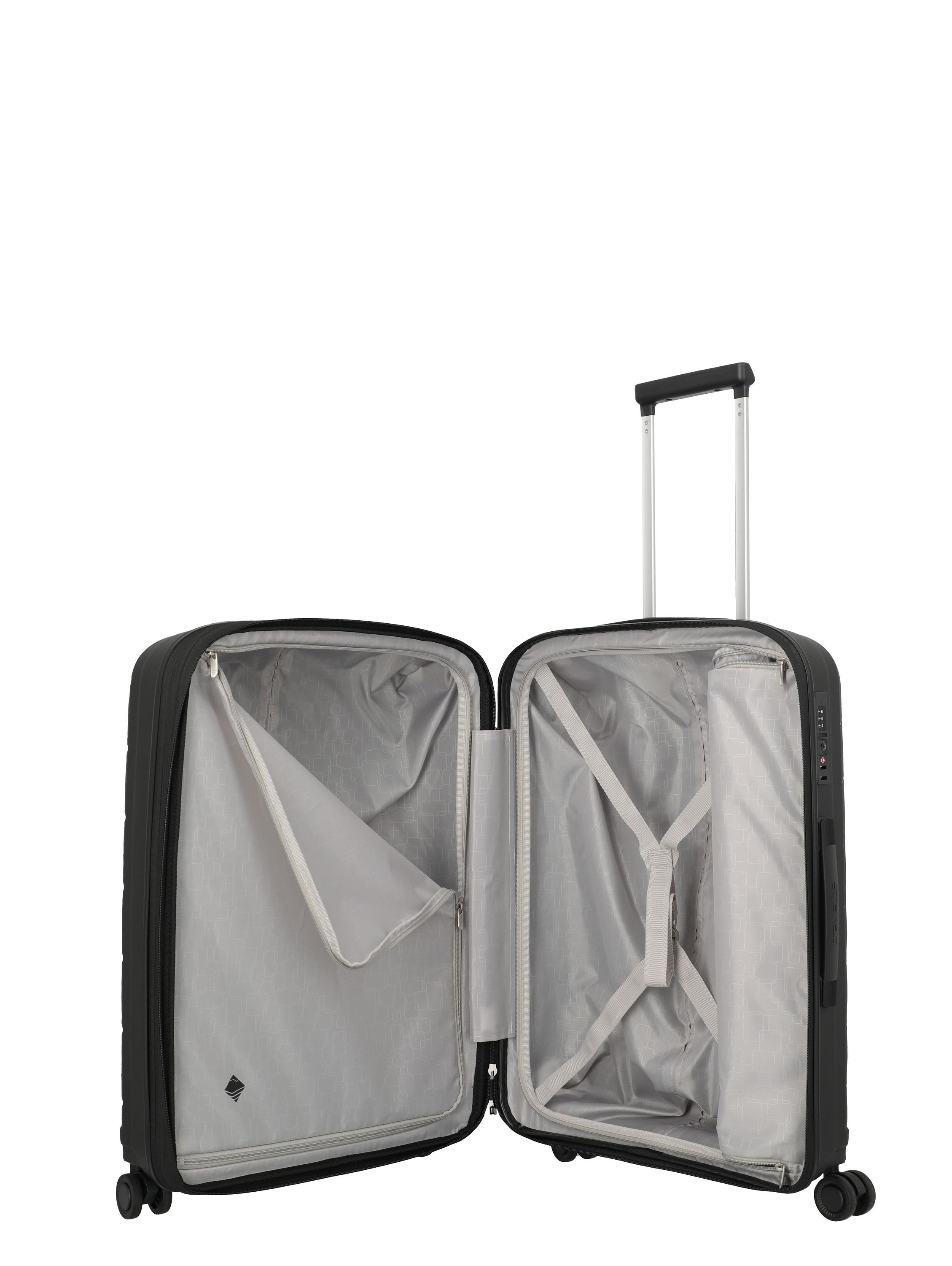 Reisekoffer Trolley BURANO M - 01-Black - Schwarz