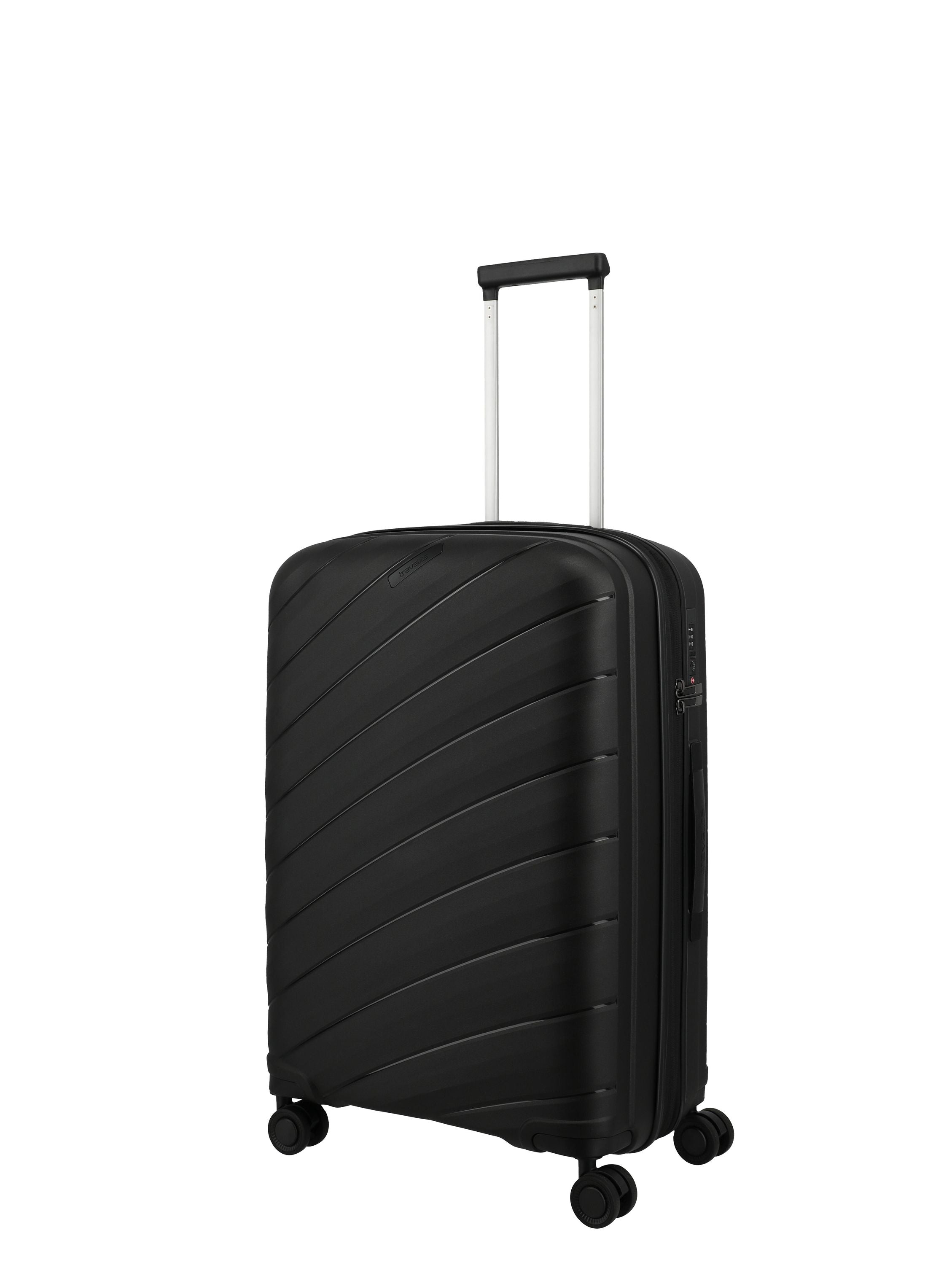 Reisekoffer Trolley BURANO M - 01-Black - Schwarz