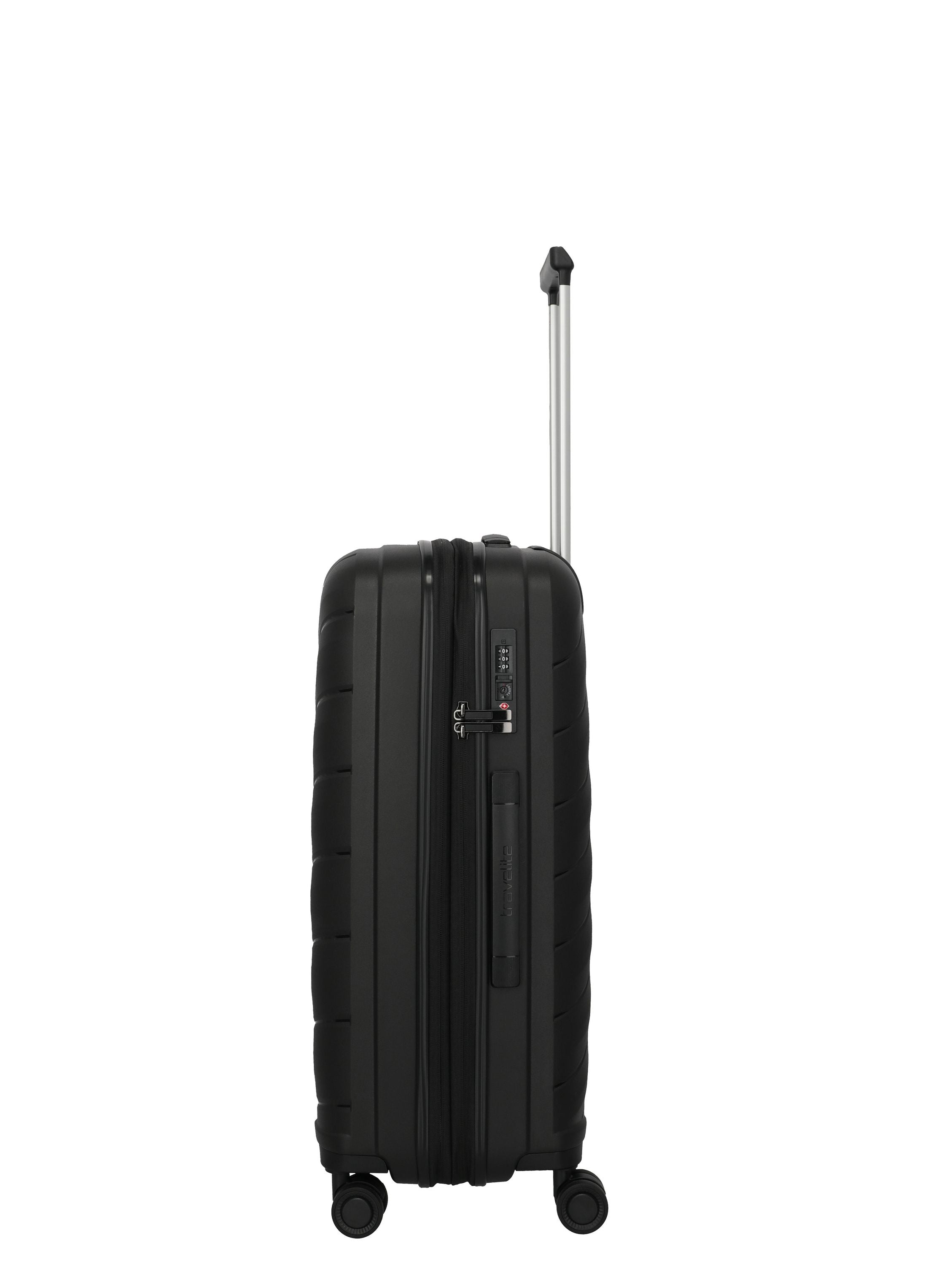 Reisekoffer Trolley BURANO M - 01-Black - Schwarz