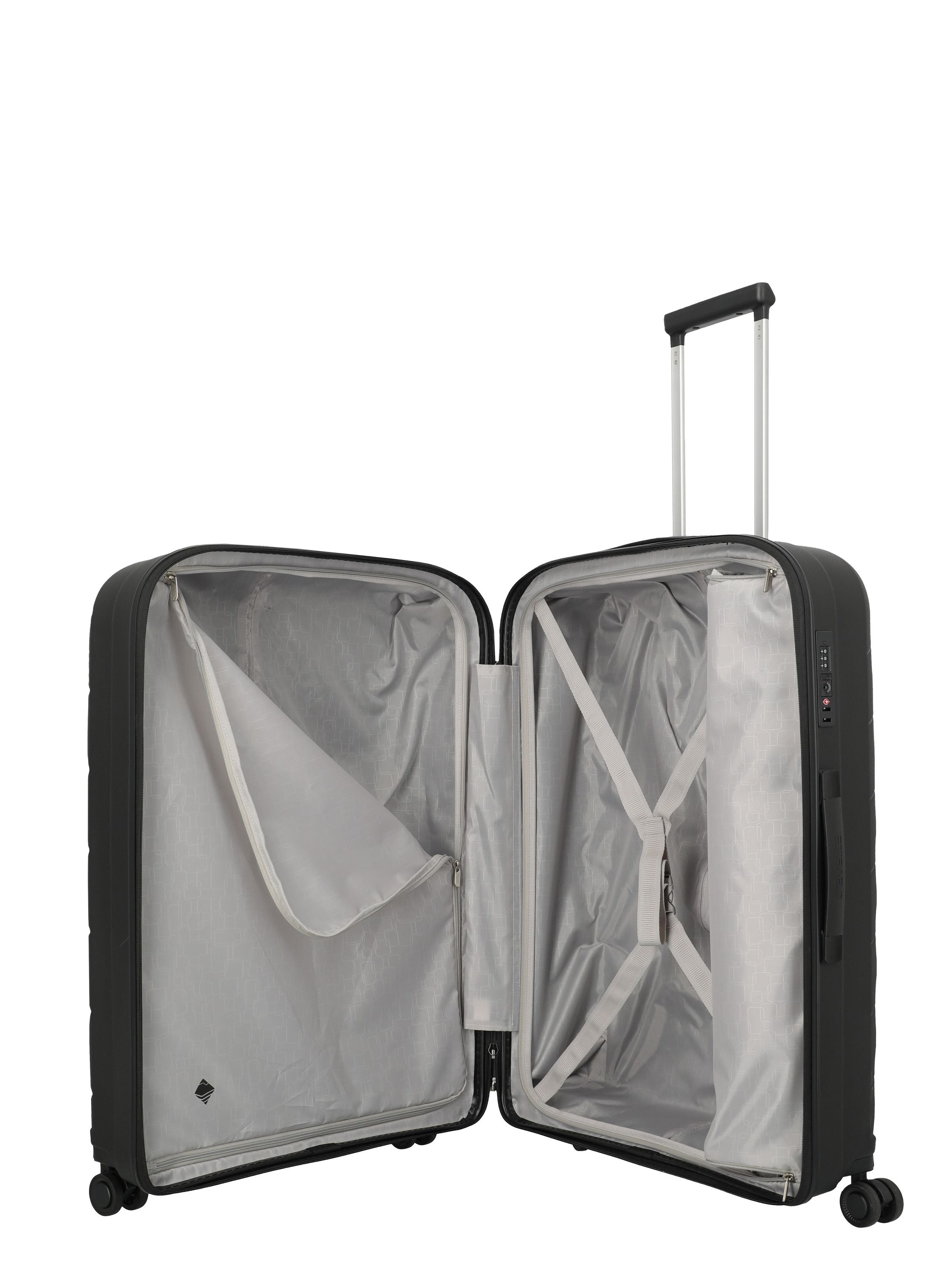Reisekoffer Trolley BURANO L - 01-Black - Schwarz