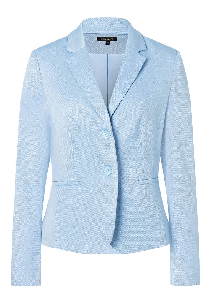 Taillierter Blazer mit Paspeln - 0309 - Blau