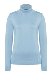 Rollkragenpullover - 0305 - Blau