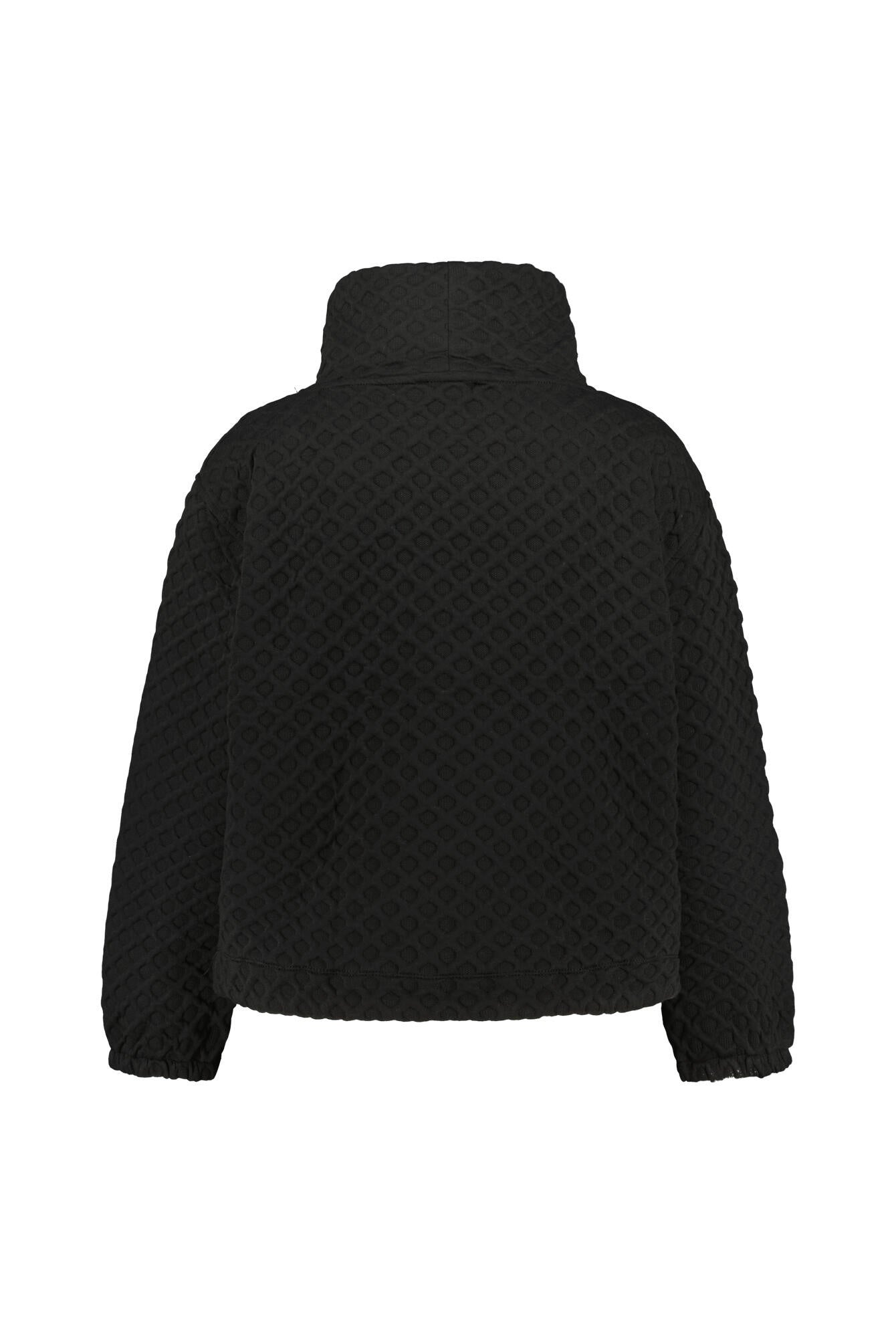 Sweatshirt mit Stehkragen - 0790 - Schwarz