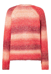 Strickjacke mit Farbverlauf - 6533 - Rot