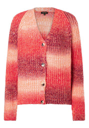 Strickjacke mit Farbverlauf - 6533 - Rot