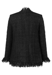 Leichte Jacke in Bouclé-Optik - 0790 - Schwarz