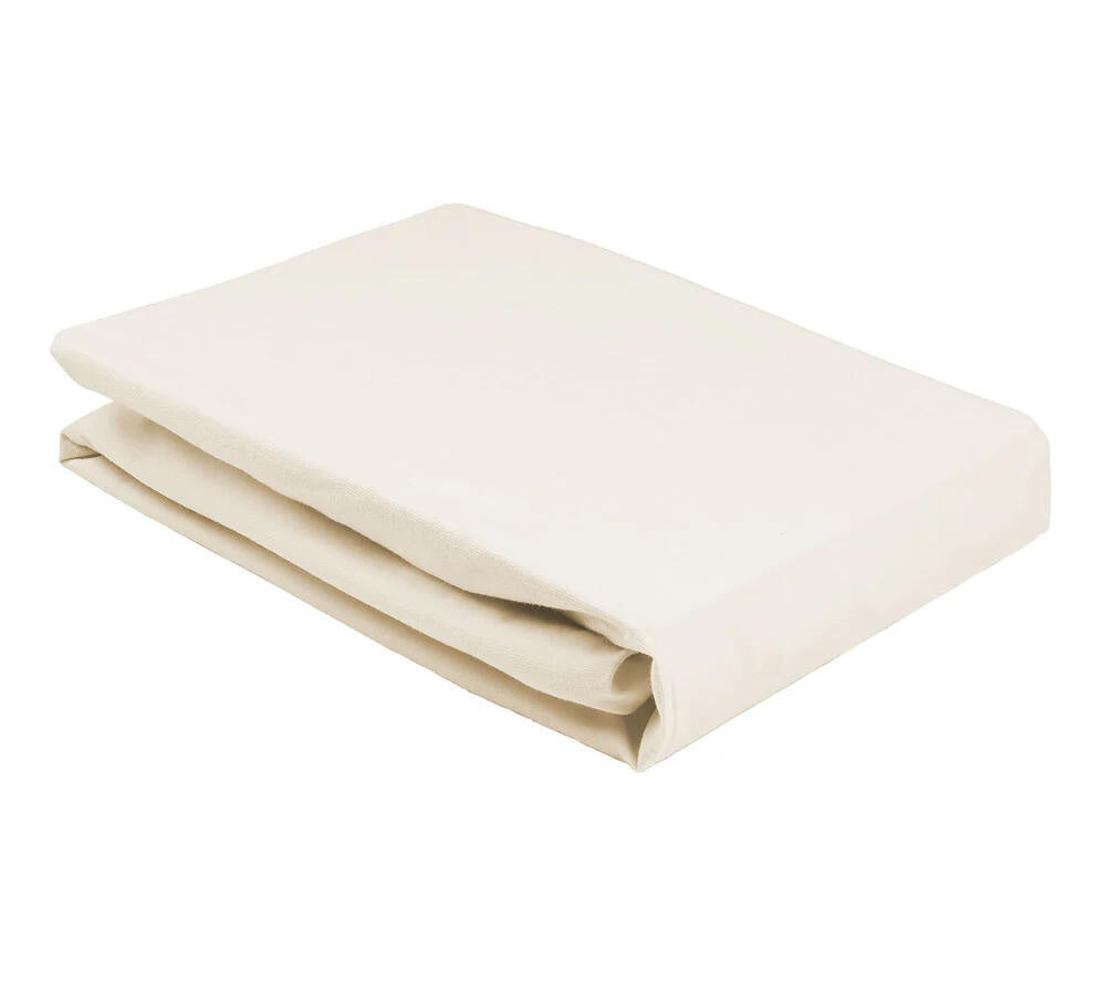 Spannbettlaken aus Baumwolle - 000070 - Creme