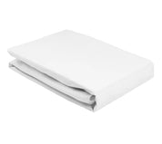 Spannbettlaken aus Baumwolle - 000000 - Weiß