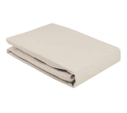 Spannbettlaken aus Baumwolle - 000703 - Beige
