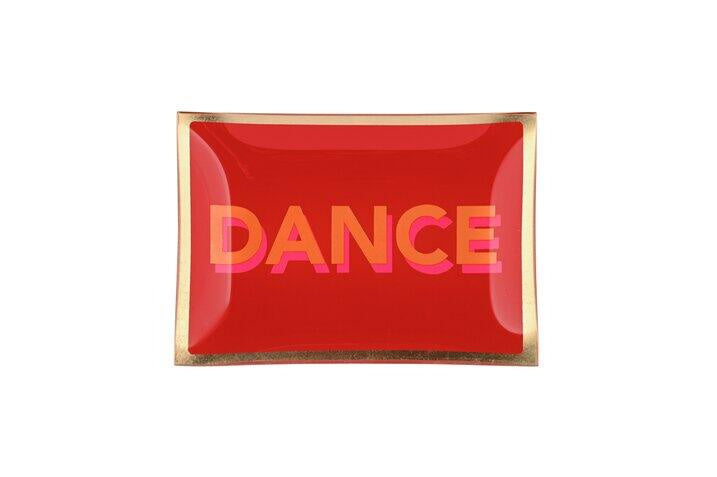 Glasteller LOVE PLATES M - neon rot - Rot