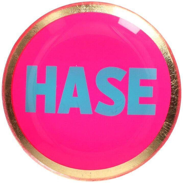 Glasteller S HASE - neon pink - Pink