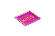 Glasteller LOVE PLATES S - fuchsia - Pink