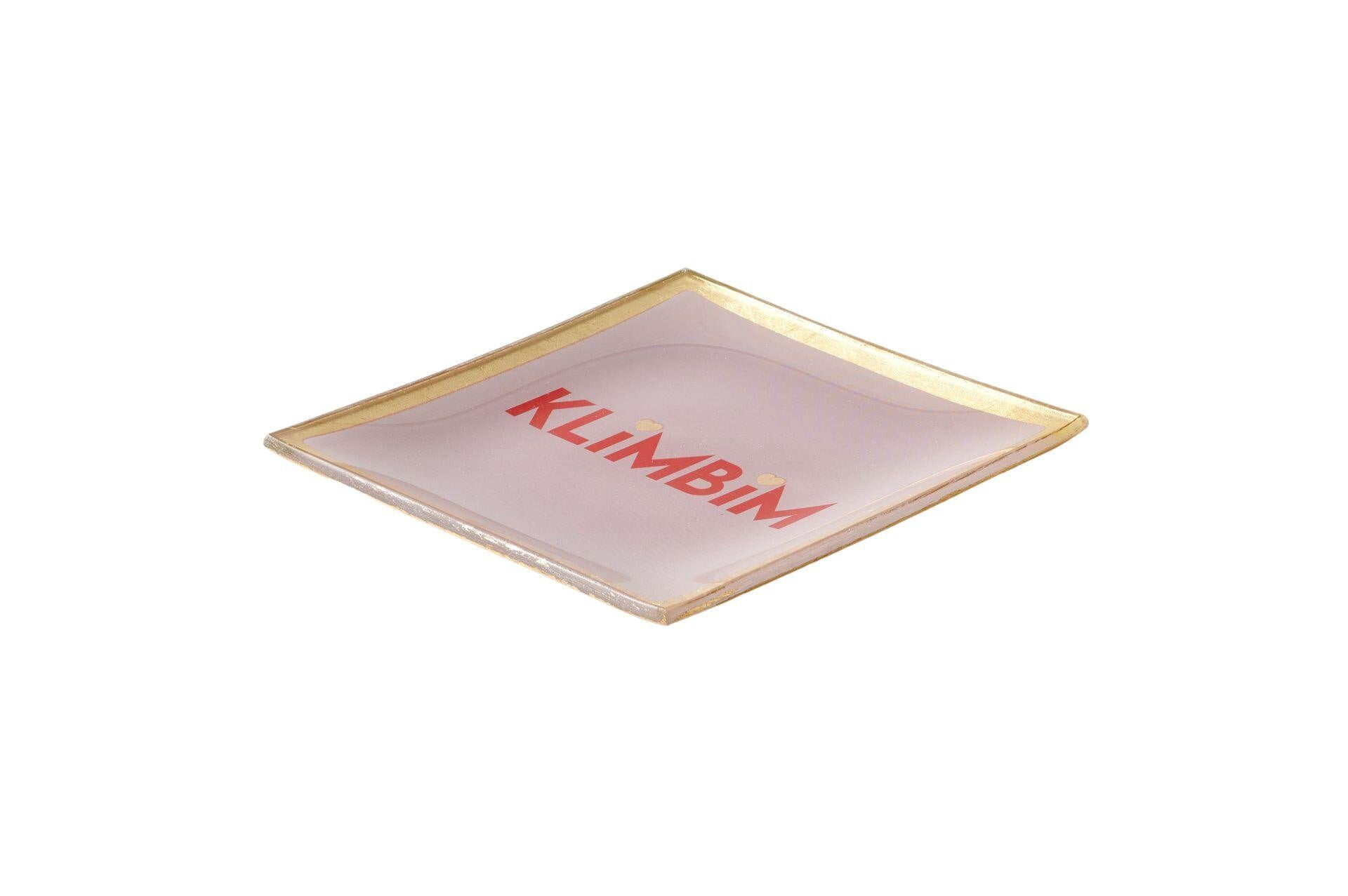 Glasteller S KLIMBIM - rosa - Pink