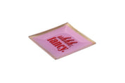 Glasteller LOVE PLATES S - rosa - Rosa