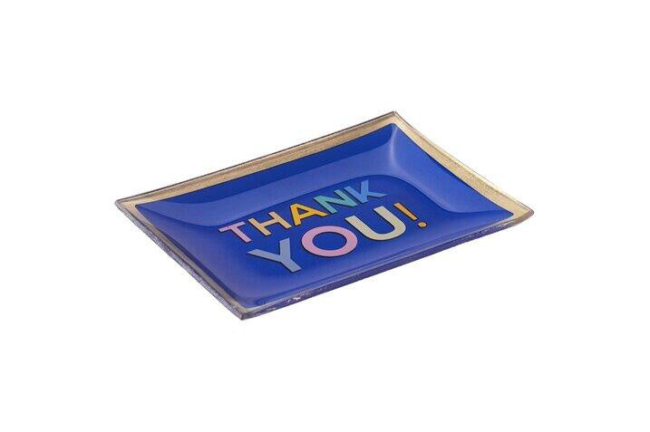 Glasteller LOVE PLATES M - blau - Blau