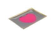 Glasteller LOVE PLATES M - mehrfarbig - Mehrfarbig