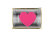 Glasteller LOVE PLATES M - mehrfarbig - Mehrfarbig