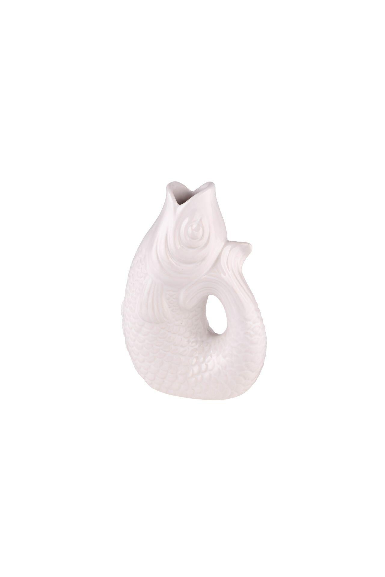 Fisch-Vase MONSIEUR CARAFON XS - weiss - Weiß