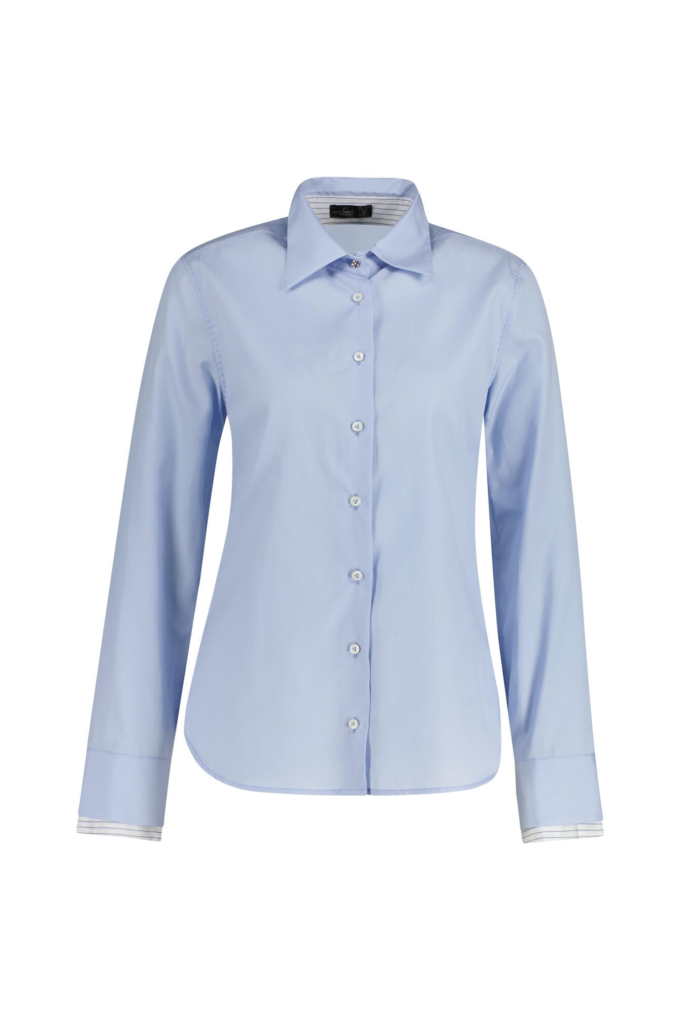 Bluse  aus Baumwolle - 715 - Blau
