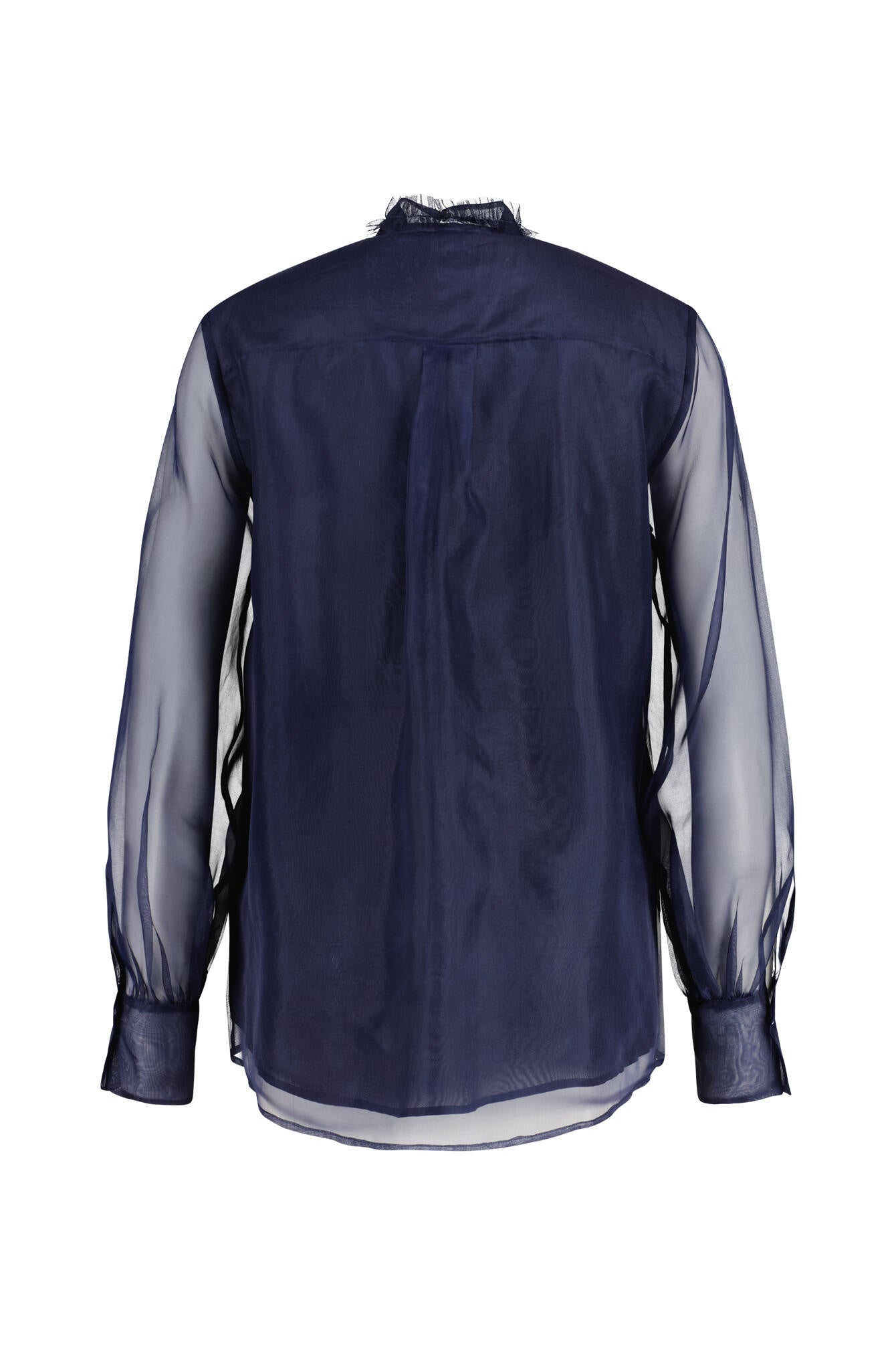 Bluse Relaxed Fit mit Rüschen - 790 - Blau