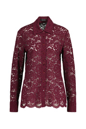 Spitzenbluse CELLAI aus Baumwolle - 590 - Rot