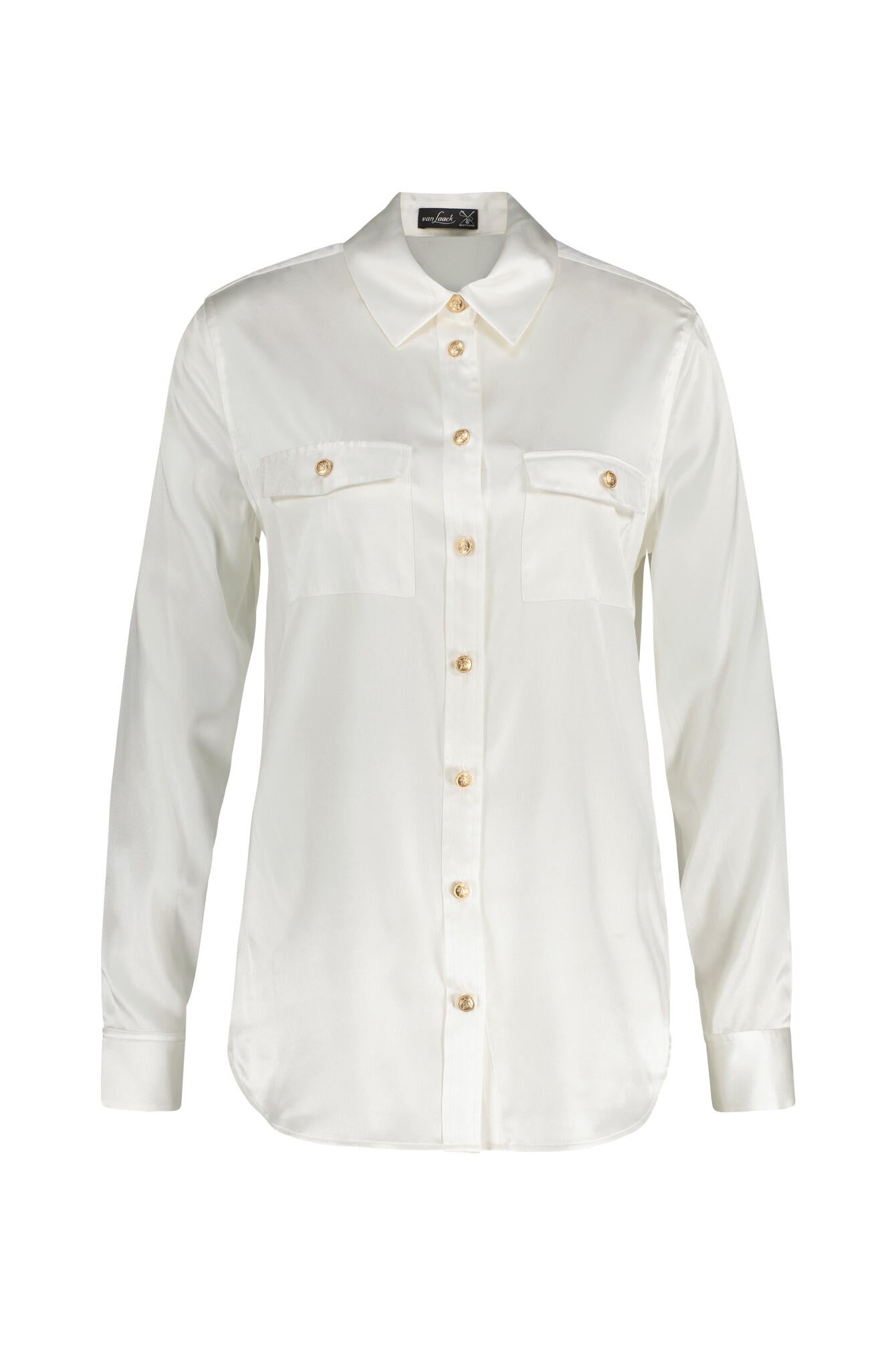 Bluse DORICIA aus Seide - 100 - Weiß