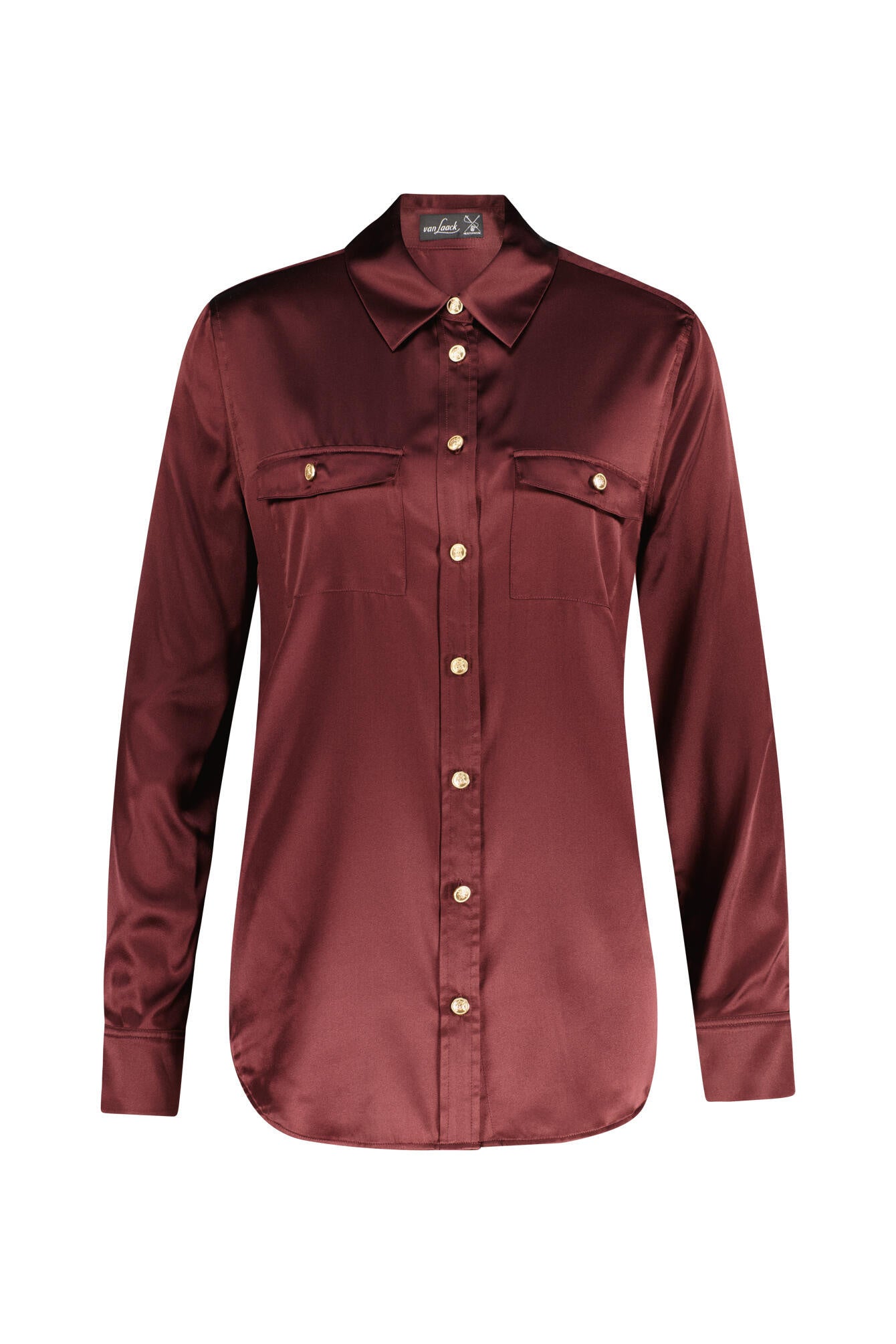 Bluse DORICIA aus Seide - 590 - Rot