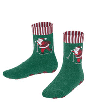 Weihnachts-Stoppersocken - 7421 light pine - Grün