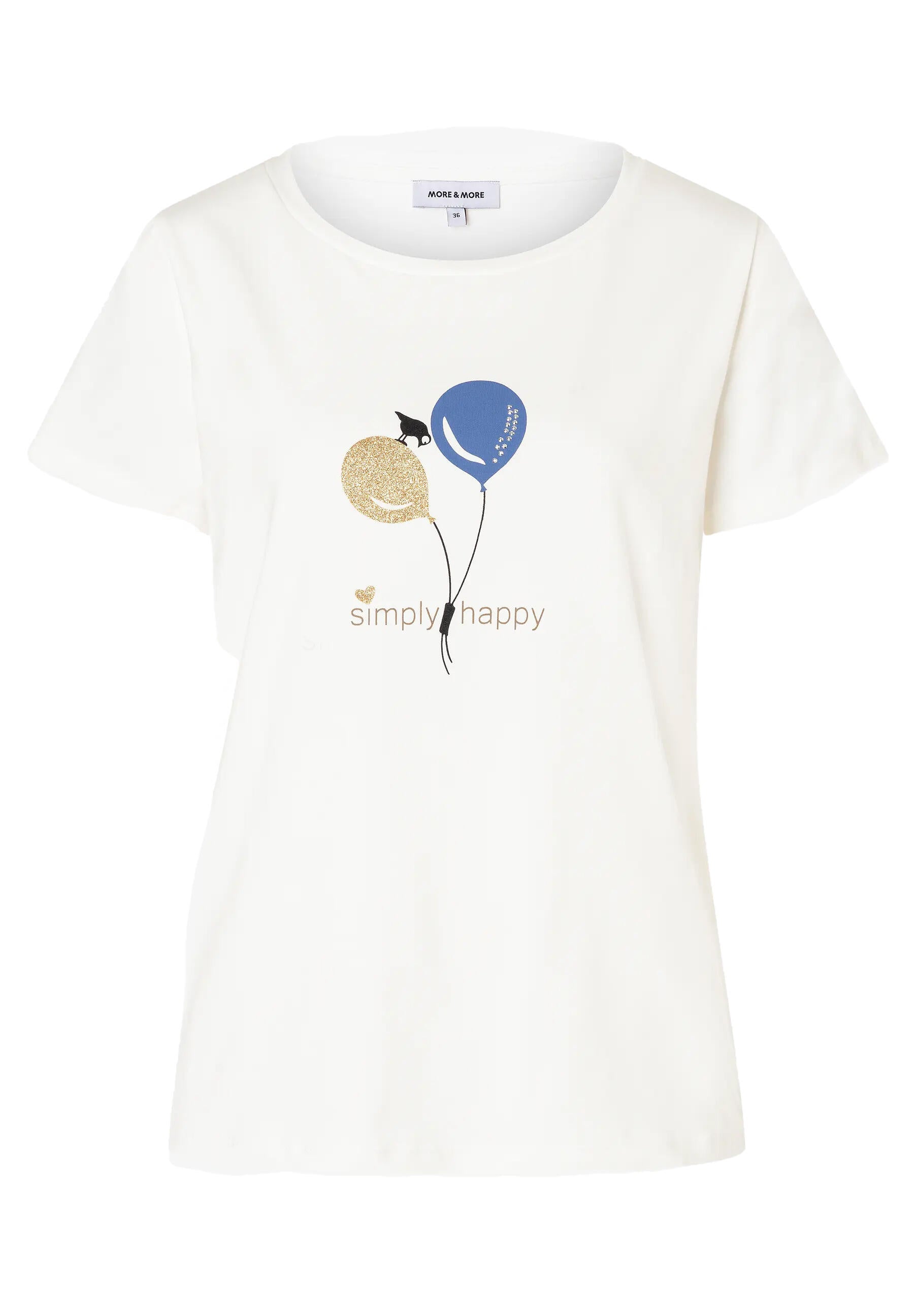 T-Shirt aus Baumwolle - 0041 - Weiß