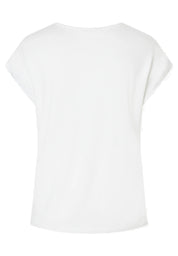 T-Shirt aus Viskose - 0041 - Weiß