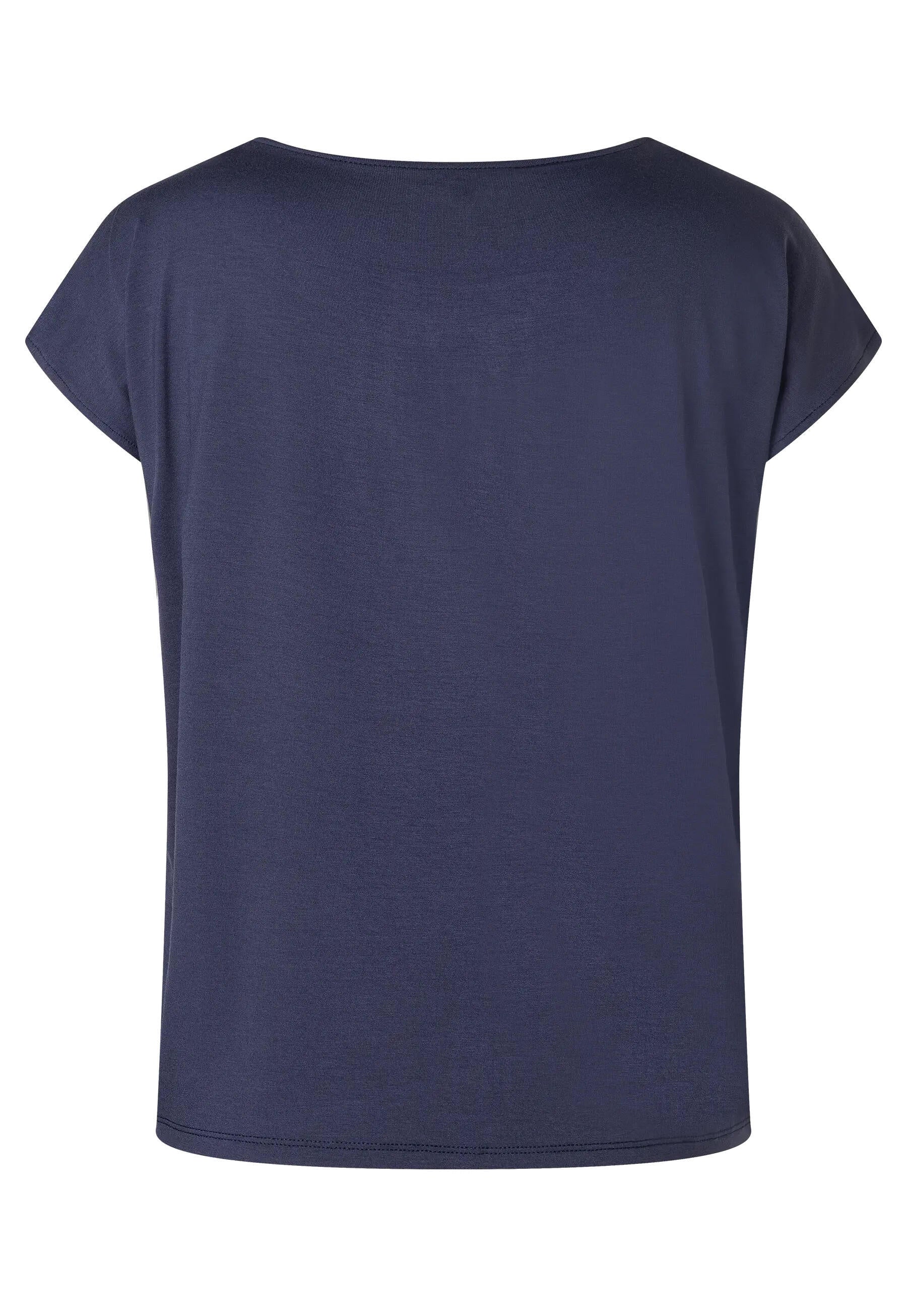 Shirtbluse gemustert - 3375 - Blau