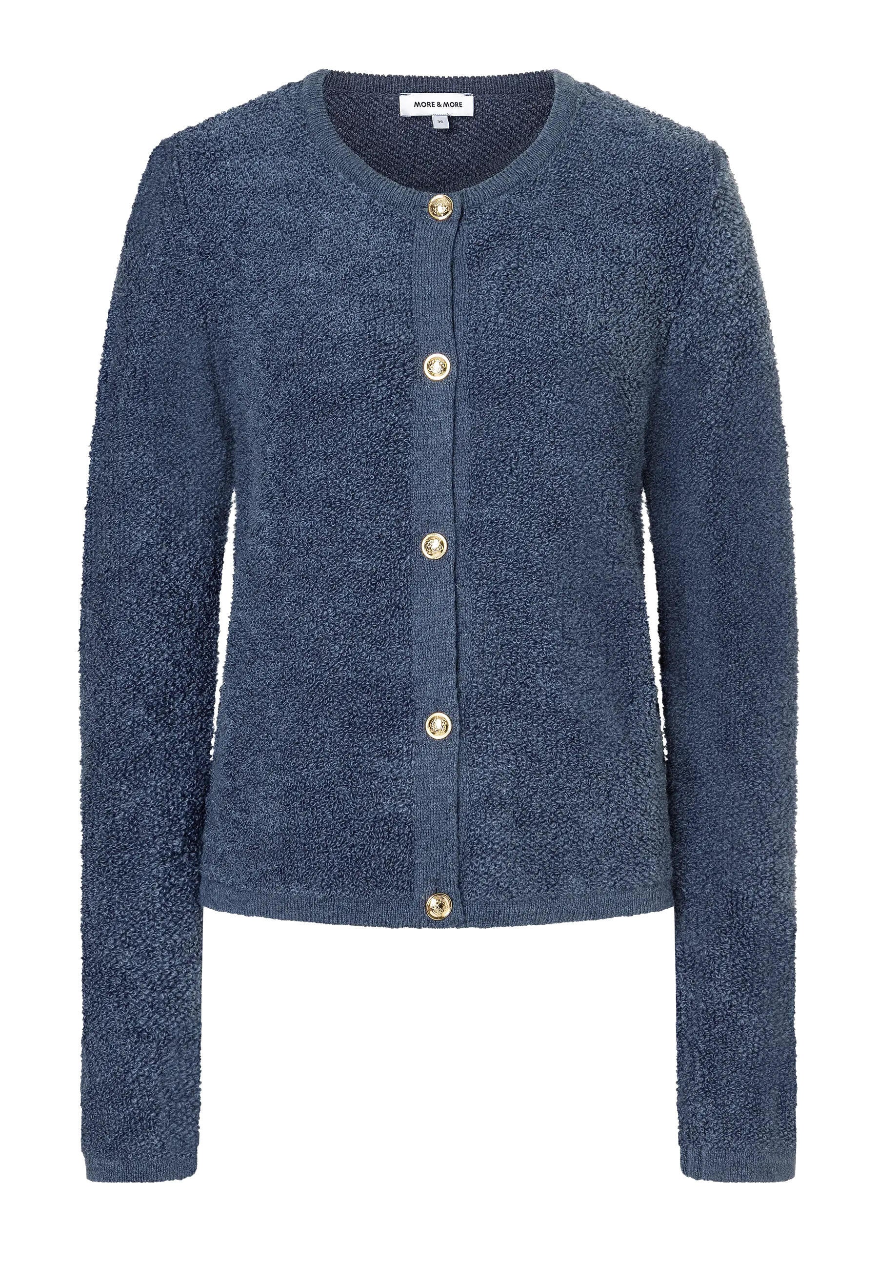 Strick-Cardigan - 0333 - Blau