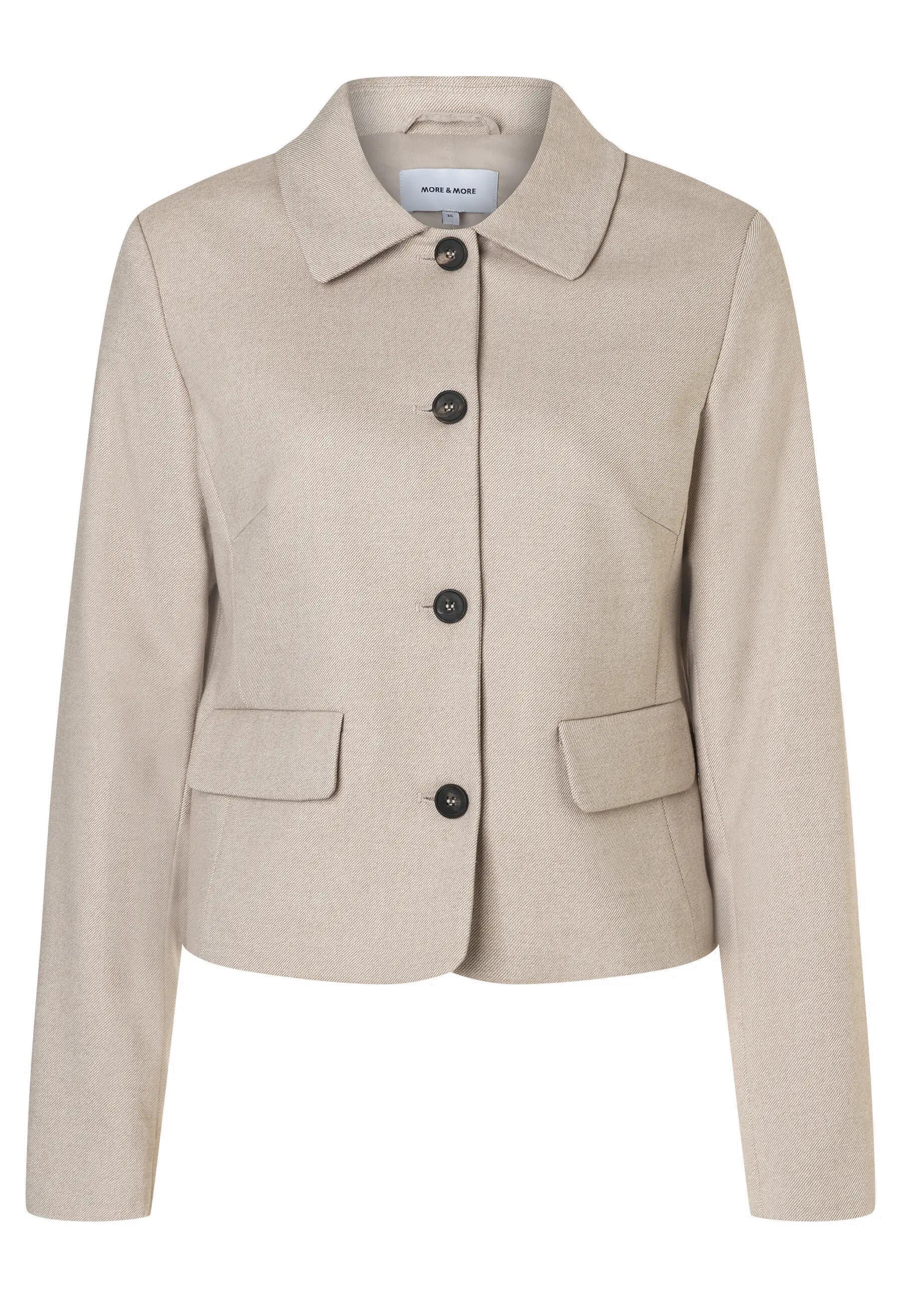 Blazer mit Pattentaschen - 0257 - Beige