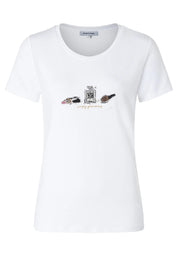 T-Shirt aus Baumwolle - 0010 - Weiß